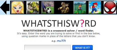 The Best Crossword Solver Online | WHATSTHISW?RD | Crossword Help and Word Finder | Digital Delights for Learners | Scoop.it