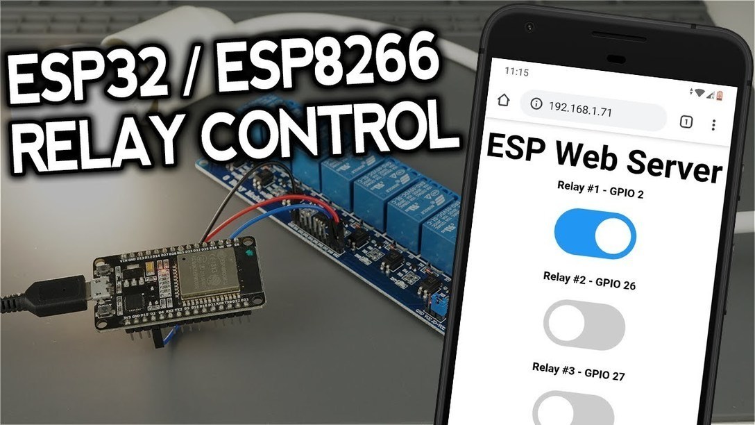 ESP32/ESP8266 Relay Module - Control AC Applian...