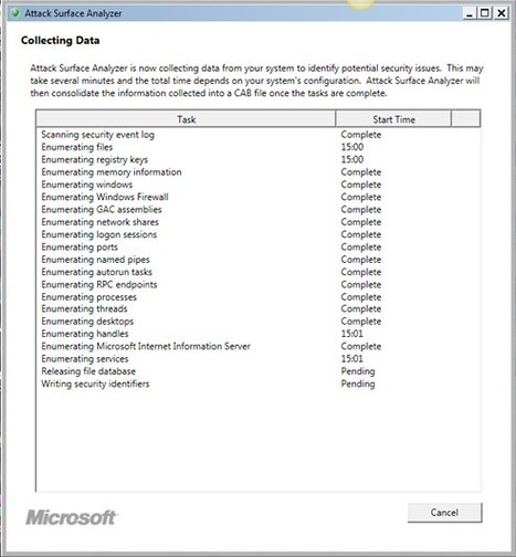 Attack Surface Analyzer - Beta - Microsoft Download Center - Confirmation | ICT Security Tools | Scoop.it