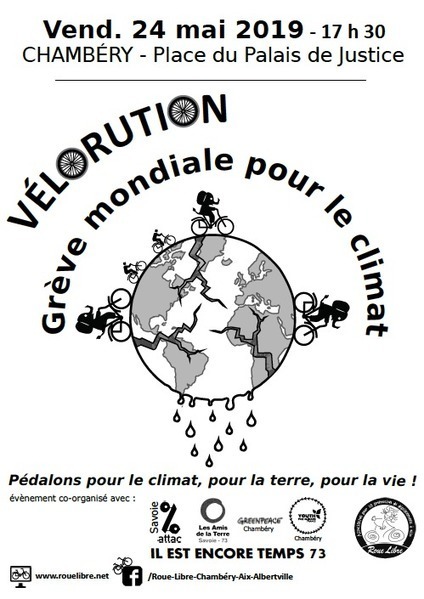 Via Le Prétexte : "A Chambéry vendredi 24, Grève mondiale pour le climat et Vélorution | Ce monde à inventer ! | Scoop.it