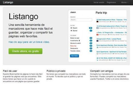 Listango, otra alternativa para guardar y compartir tus marcadores | TIC & Educación | Scoop.it