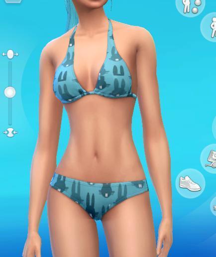 Bunny Patterned Bikini << Mod The Sims | Les Sims | Scoop.it