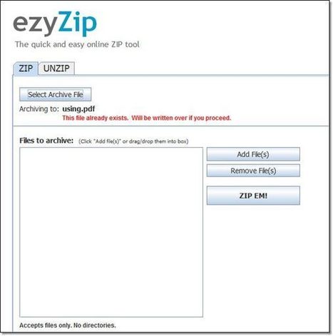 Zip en ligne : compresser et décompresser les fichiers en ligne | Technologie Au Quotidien | Scoop.it
