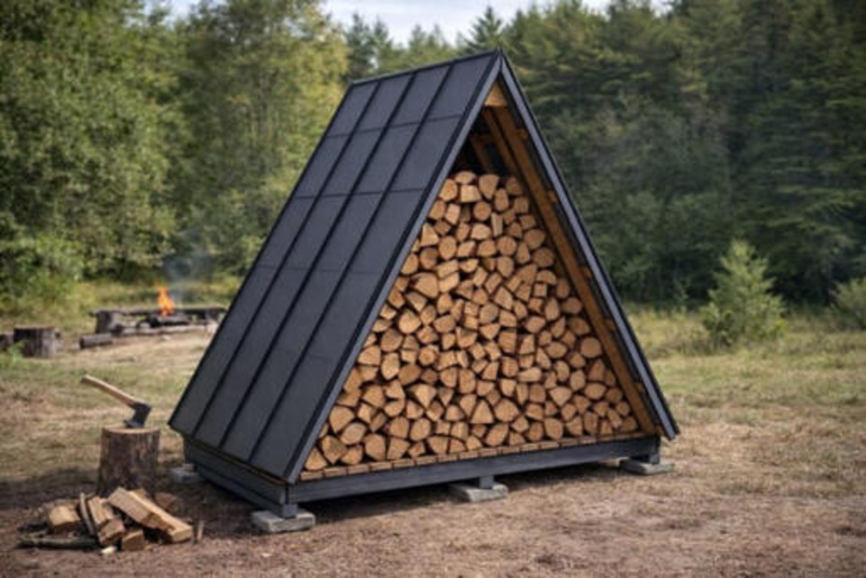 6x10 A-frame Firewood Shed Plans | Garden Plans | Scoop.it