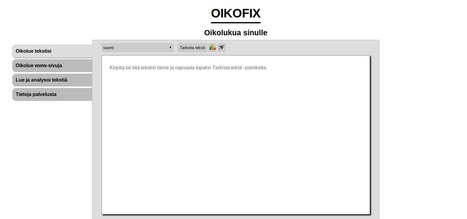 Webvoikko- palvelu uudessa kuosissa Oikofix-nimisenä | 1Uutiset - Lukemisen tähden | Scoop.it