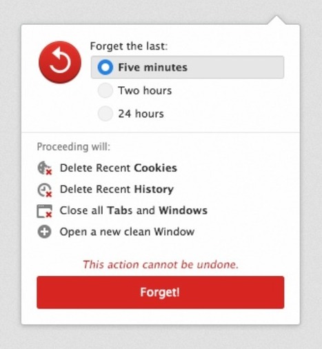 Mozilla Introduces New 'Forget Button' for Firefox | Update! | Education 2.0 & 3.0 | Scoop.it