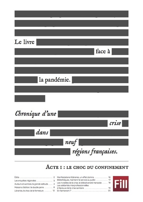 L’étude “Le livre face à la pandémie. Chronique d’une crise dans neuf régions françaises. Acte I : le choc du confinement” | L'actualité des médiathèques | Scoop.it