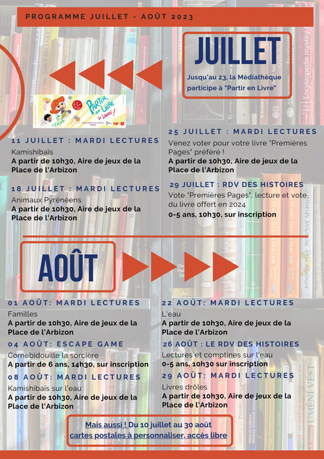 Programme estival de la médiathèque d'Arreau | Vallées d'Aure & Louron - Pyrénées | Scoop.it