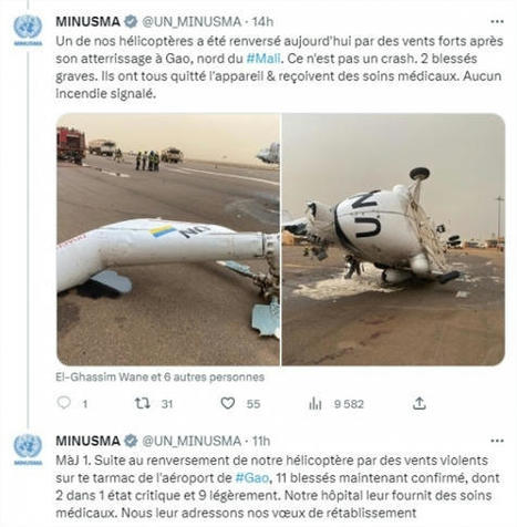 Un Mi-8 (reg UR-HLH) de la Minusma accidenté à Gao | GUERRE AU MALI - FRENCH MILITARY OPERATIONS IN MALI | Scoop.it