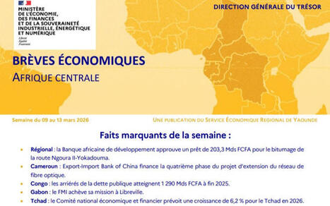Afrique Centrale : "Br&egrave;ves &eacute;conomiques d'Afrique centrale - Semaine du 09 au 13 mars 2026" | Revue de Presse Afrique francophone par Service International de CCI Normandie | Scoop.it