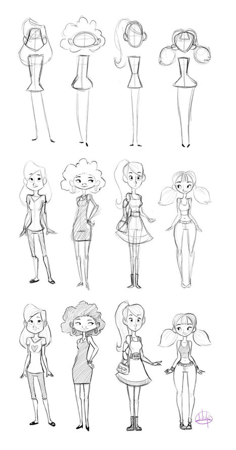 How To Draw A Girl In Drawing References And Resources