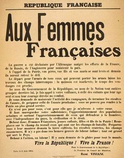 L'appel aux femmes françaises de René Viviani (1914) | Autour du Centenaire 14-18 | Scoop.it