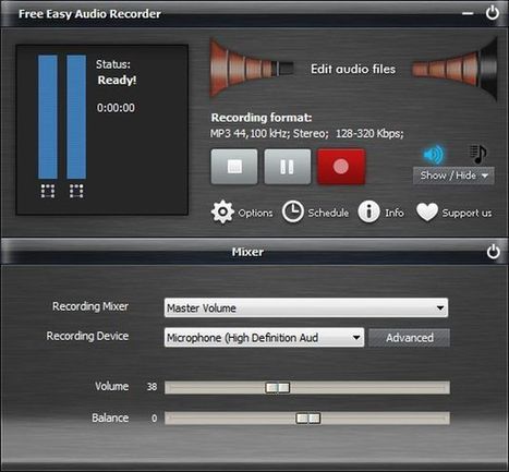 Free Easy Audio Recorder, uno de los mejores grabadores de audio para Windows | #REDXXI | Scoop.it