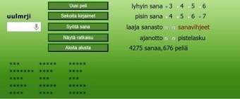 Sanagrammi - sanapeli | 1Uutiset - Lukemisen tähden | Scoop.it