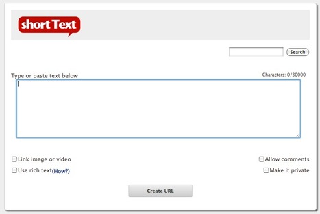 Publish Short Texts To The Web Instantly: shortText.com | Web Publishing Tools | Scoop.it