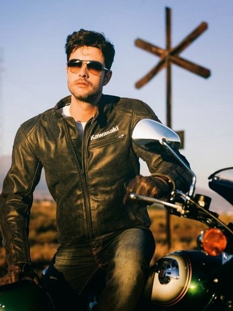 KAWASAKI ASPHALT S LEATHER JACKET | Vintage Motorbikes | Scoop.it