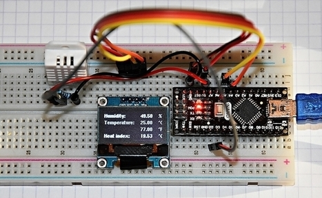 First Steps with the Arduino-UNO and NANO | Maker, MakerED, MakerSpaces, Coding | Temperature & Humidity monitor using Arduino NANO + DHT22 + 0.96 inch 128X64 I2C OLED  | Into the Driver's Seat | Scoop.it