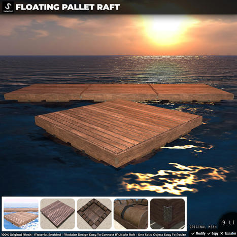 New Release: Floating Pallet Raft by [satus Inc] | Teleport Hub - Second Life Freebies | Second Life Freebies | Scoop.it