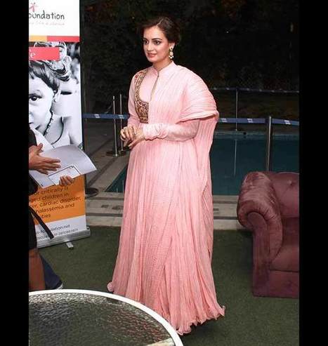 Check Out: Gorgeous Dia Mirza In A Beautiful Pink Anarkali Suit | Celebrity Fashion Trends | Scoop.it