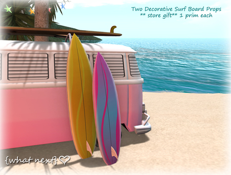 Two Decorative Surfboards by What Next | Teleport Hub - Second Life Freebies | Second Life Freebies | Scoop.it