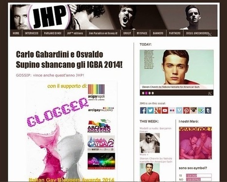 Parlano di noi: GLOGGER! - JHP eXtra! | QUEERWORLD! | Scoop.it