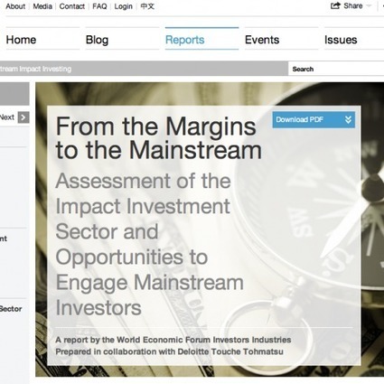 From the Margins to the Mainstream: Assessment of the Impact Investment Sector and Opportunities to Engage Mainstream Investors | Social Enterprise Knowledge Exchange Community of Practice | Scoop.it