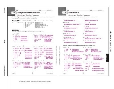 Mcgraw Hill Math Answer Key