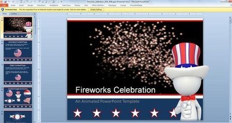 Animated Fireworks PowerPoint Template for Celebration | PowerPoint Presentation | Free Templates for Business (PowerPoint, Keynote, Excel, Word, etc.) | Scoop.it