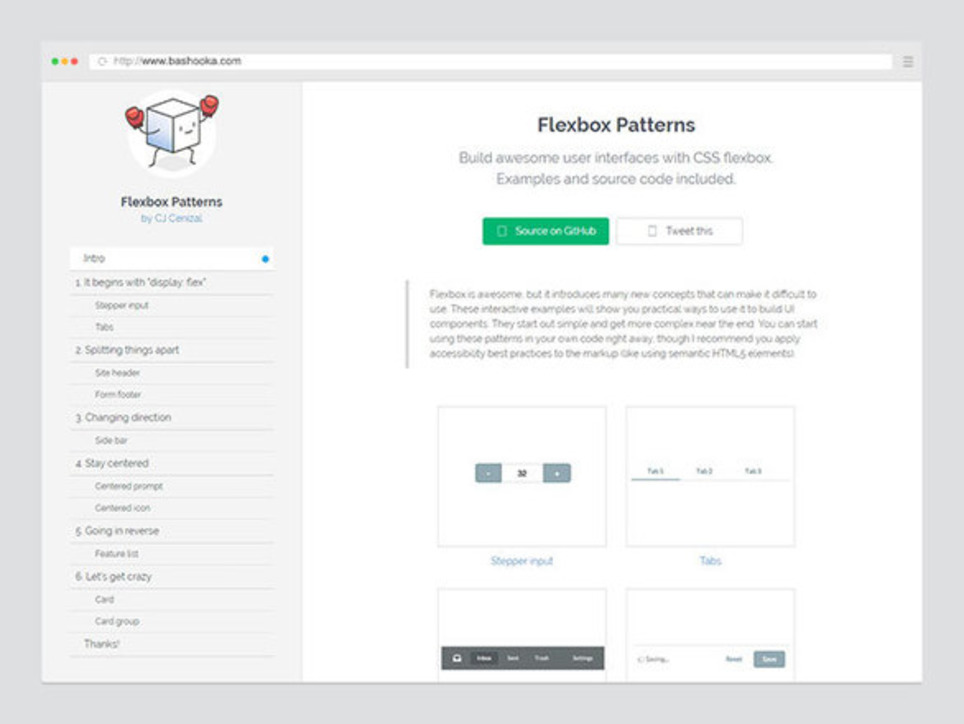 20 Examples Of UI Components Built Using CSS Flexbox | Web & Graphic Design&nbsp; | WebsiteDesign | Scoop.it
