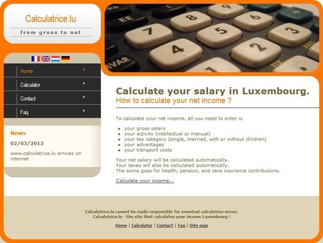 Calculate your net income in Luxembourg | Luxembourg (Europe) | Scoop.it