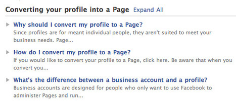 Facebook Now Allows Personal Profiles To Be Converted Into Business Pages | Internet Marketing Strategy 2.0 | Scoop.it