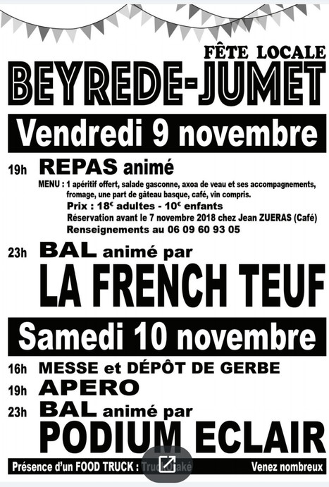Fête de Beyrède-Jumet les 9 et 10 novembre | Vallées d'Aure & Louron - Pyrénées | Scoop.it