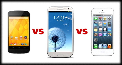 Galaxy S3 vs Nexus 4 vs iPhone 5 | Mobile Technology | Scoop.it