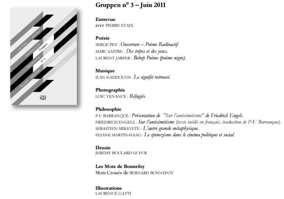 Revue Gruppen, le numéro 3, sommaire | Revues | Scoop.it