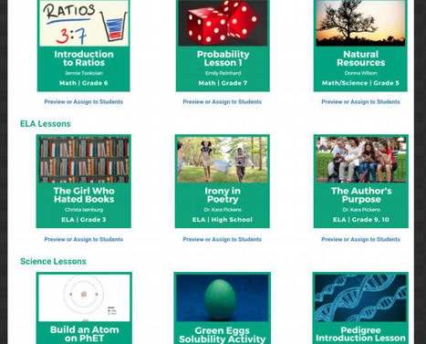 A good resource featuring tons of pre-made lessons to use in your (online) teaching | Creative teaching and learning | Scoop.it