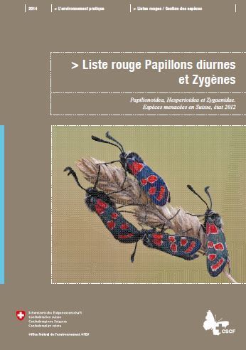 Suisse. Liste rouge Papillons diurnes et Zygènes - Année 2014 | Insect Archive | Scoop.it