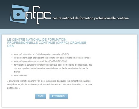 Centre National de Formation Continue | Luxembourg (Europe) | Scoop.it