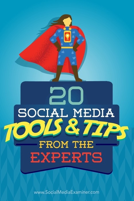 20 Social Media Tools and Tips From the Experts : Social Media Examiner | Information and digital literacy in education via the digital path | Scoop.it