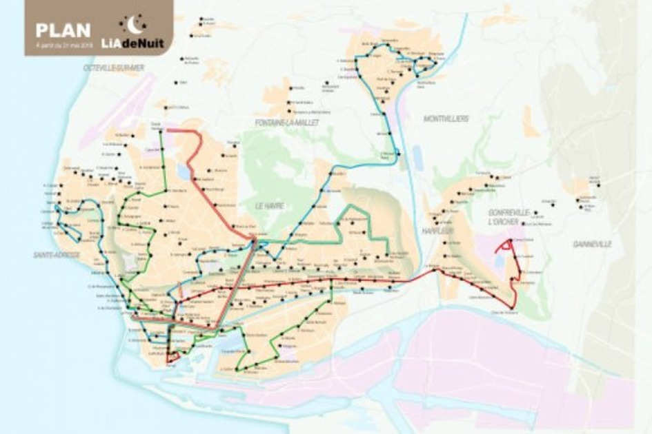 Un nouveau transport nocturne dans l'agglo du Havre | Une semaine d'actu - Newsletter de veille de l'AURH | Scoop.it