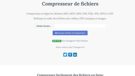 Youcompress : un outil en ligne gratuit pour réduire la taille des fichiers vidéos, PDF, musique, images et + | Freewares | Scoop.it