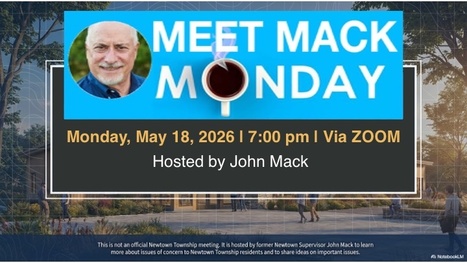 Meet Mack Monday 18 May 2026 | Newtown News of Interest | Scoop.it