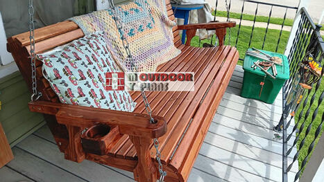 DIY 5 ft Porch Swing | MyOutdoorPlans | Garden Plans | Scoop.it
