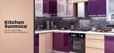 Kitchen Cabinets In Aluminium Composite Panel Scoop It