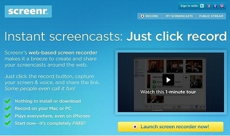 Screenr: Record Your Desktop For Making Video Presentations & Tutorials | Business & Productivity Tools | Scoop.it
