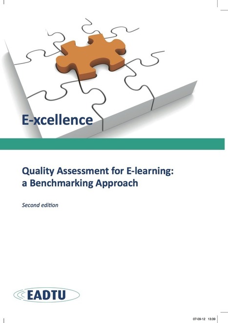 Qualitiy Assurance in e-learning | E-xcellence - Manual | Create, Innovate & Evaluate in Higher Education | Scoop.it