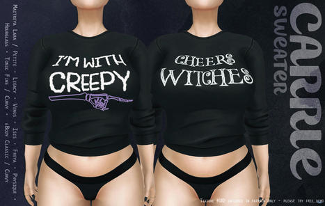 Carrie Sweater October 2021 Group Gift by Tooty Fruity | Teleport Hub - Second Life Freebies | Second Life Freebies | Scoop.it