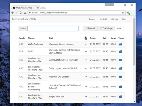 MediathekViewWeb | Web-App: MediathekViewWeb Deutsch | #FREEWARE #Apps | Best Freeware Software | Scoop.it