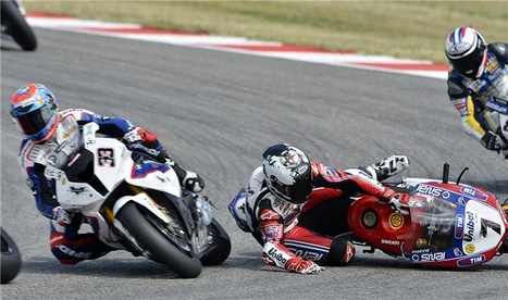 Melandri apologises for Checa collision | visordown | Ductalk: What's Up In The World Of Ducati | Scoop.it