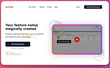 Guidde. Comment cr&eacute;er des guides vid&eacute;o en ligne vite et bien | GRIEPS | Scoop.it