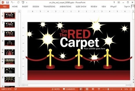 Animated Red Carpet PowerPoint Template | PowerPoint presentations and PPT templates | Scoop.it